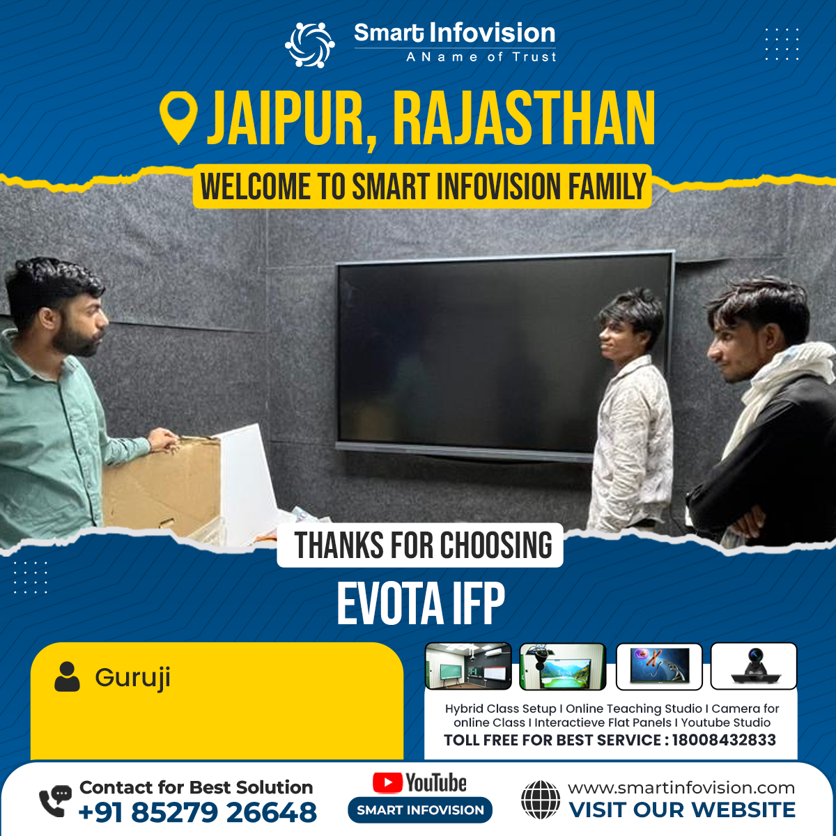 Jaipur Mein Evota IFP Installation | Smart Infovision