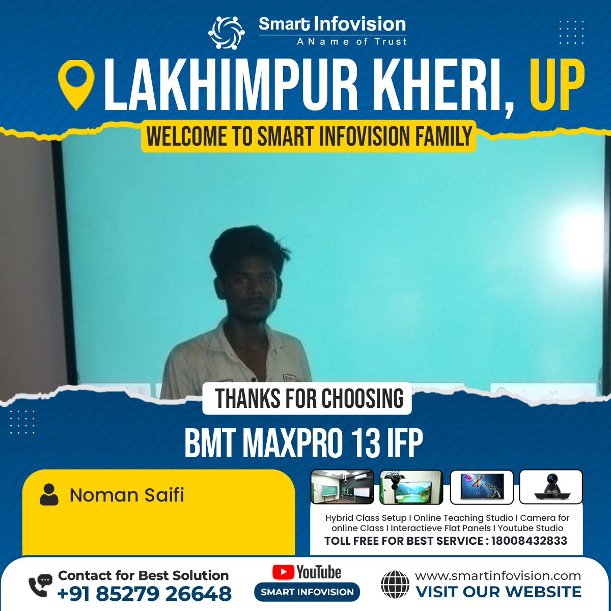 Lakhimpur Kheri Mein BMT MaxPro 13 Ka Installation - Smart Infovision