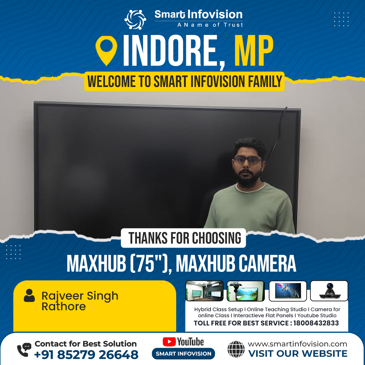 Indore mein MAXHUB Installation | Digital Education ka Naya Daur