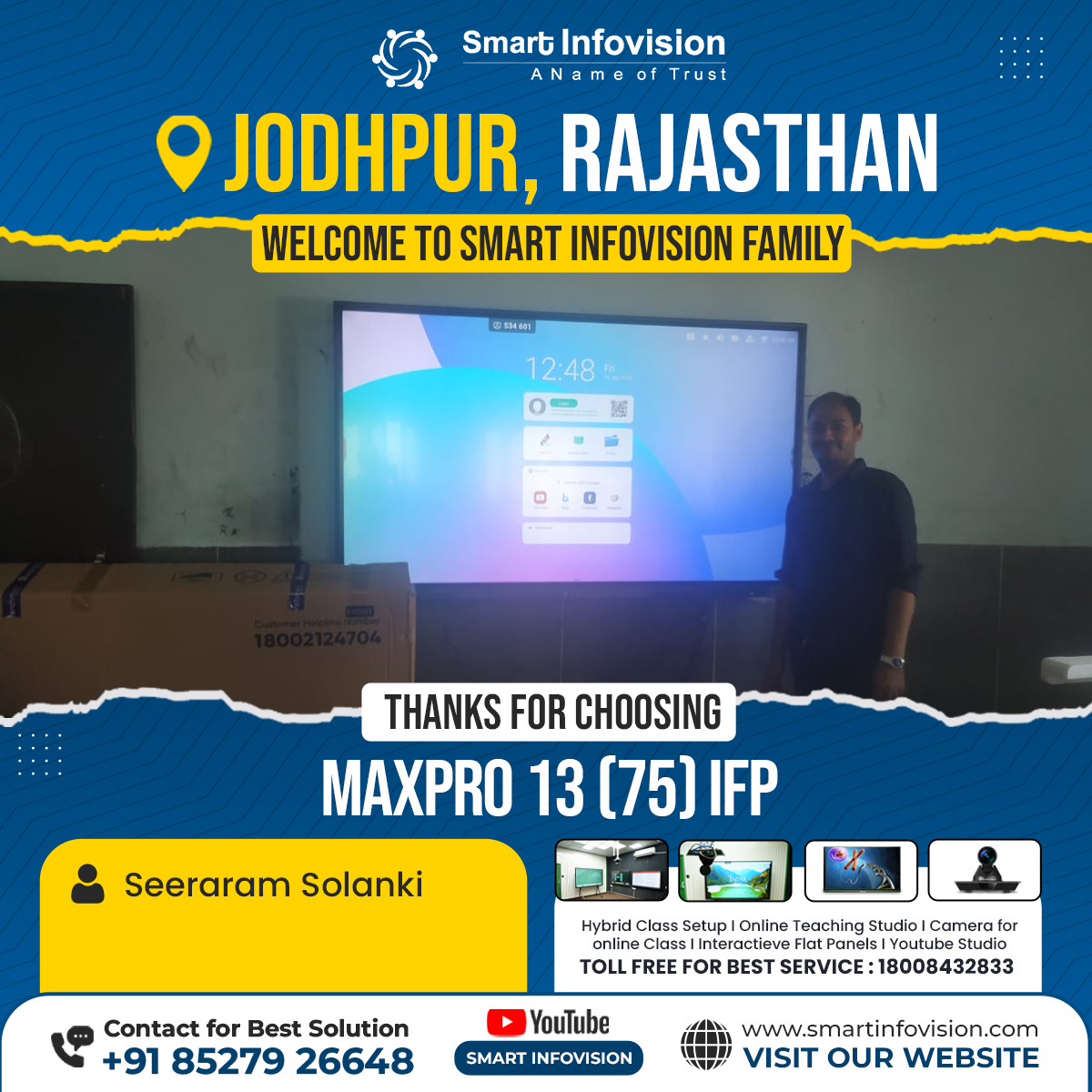 Jodhpur Mein MaxPro 13 IFP: Smart Classroom Ke Liye Perfect Solution