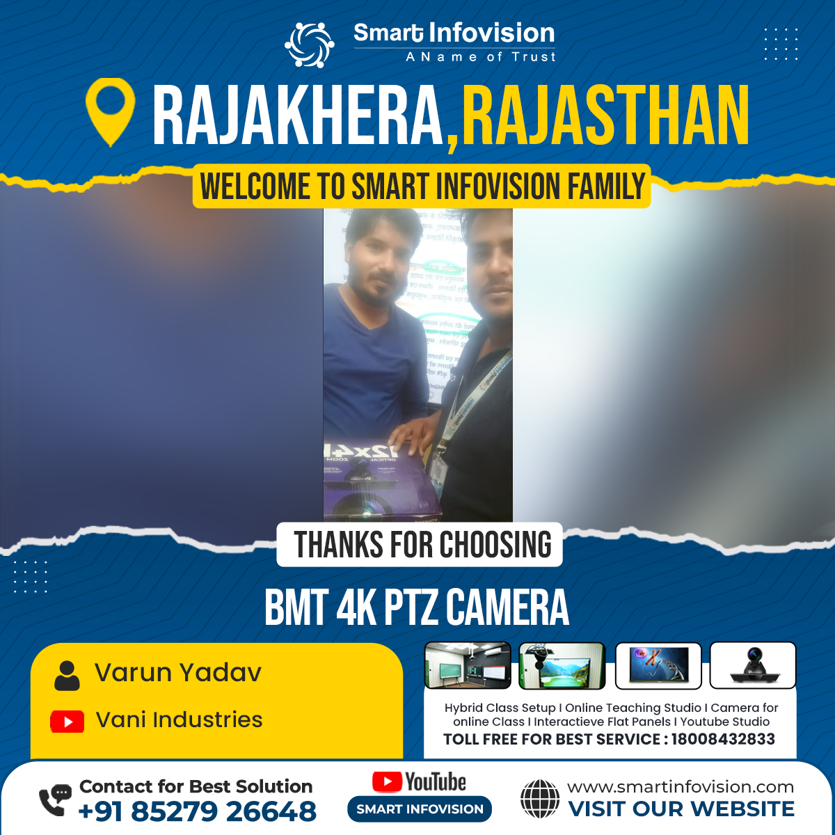 Rajakhera Mein BMT 4K PTZ Camera Ka Installation | Smart Infovision