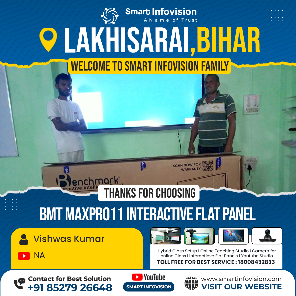 Lakhisarai, Bihar mein BMT Maxpro11 ke saath Interactive Teaching