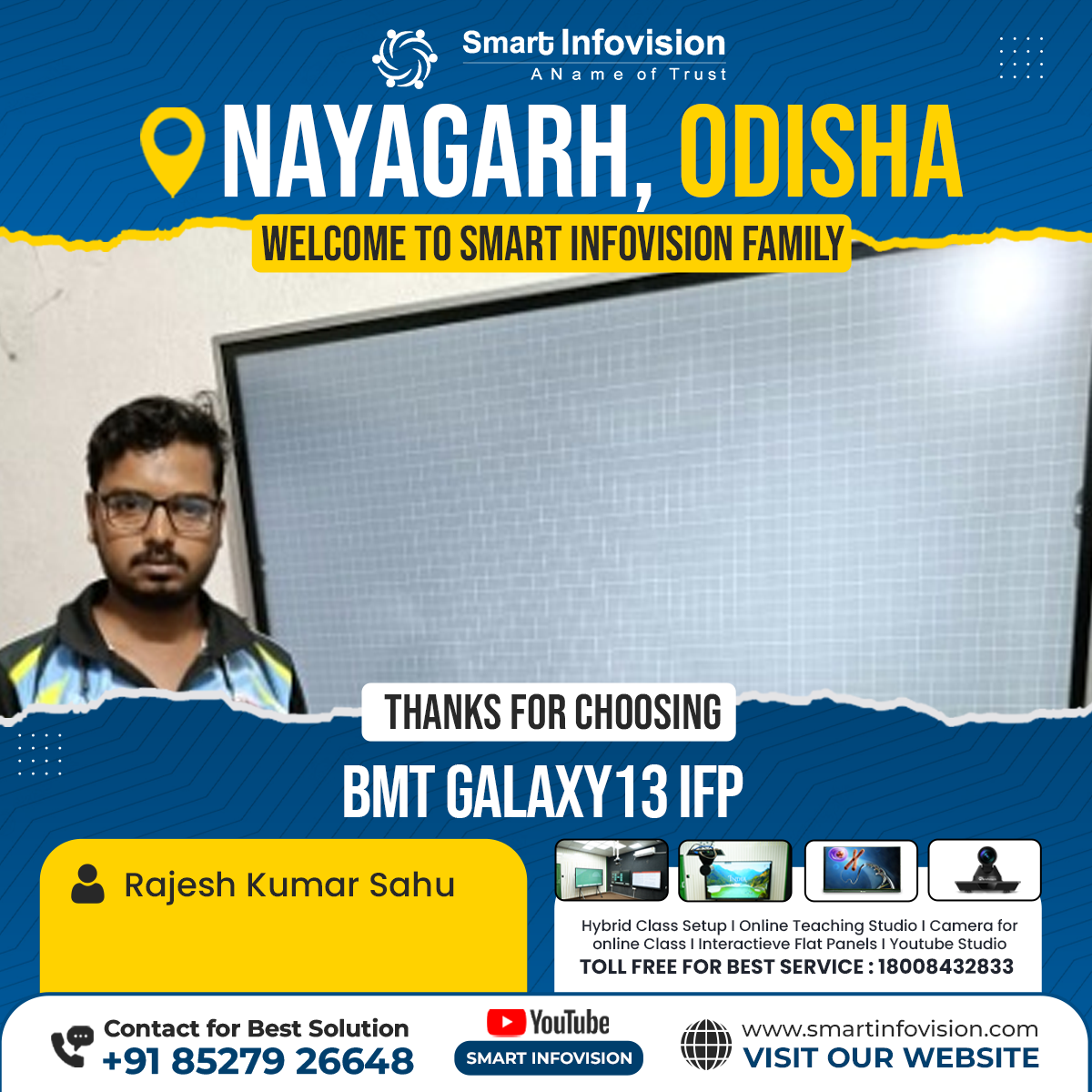 Nayagarh mein BMT Galaxy13 IFP ki Installation | Smart Infovision