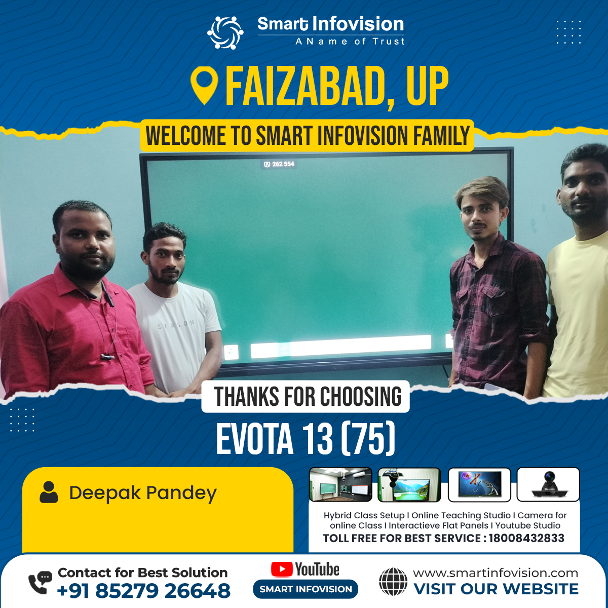 Faizabad Mein EVOTA 13 Saath Smart Classroom Ka Naya Aayam