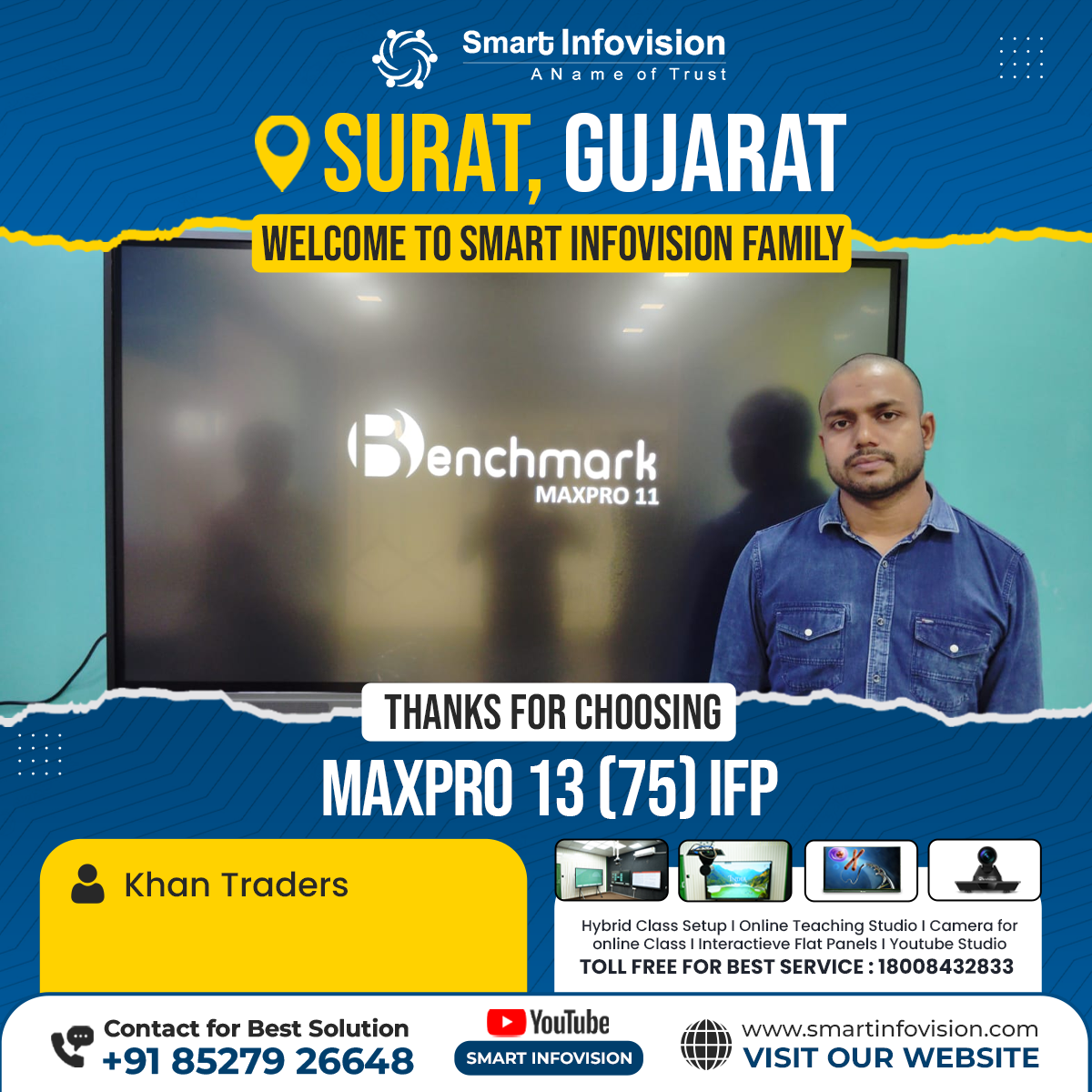 Surat me Benchmark MaxPro 13 ke saath Smart Classroom ka Badlaav