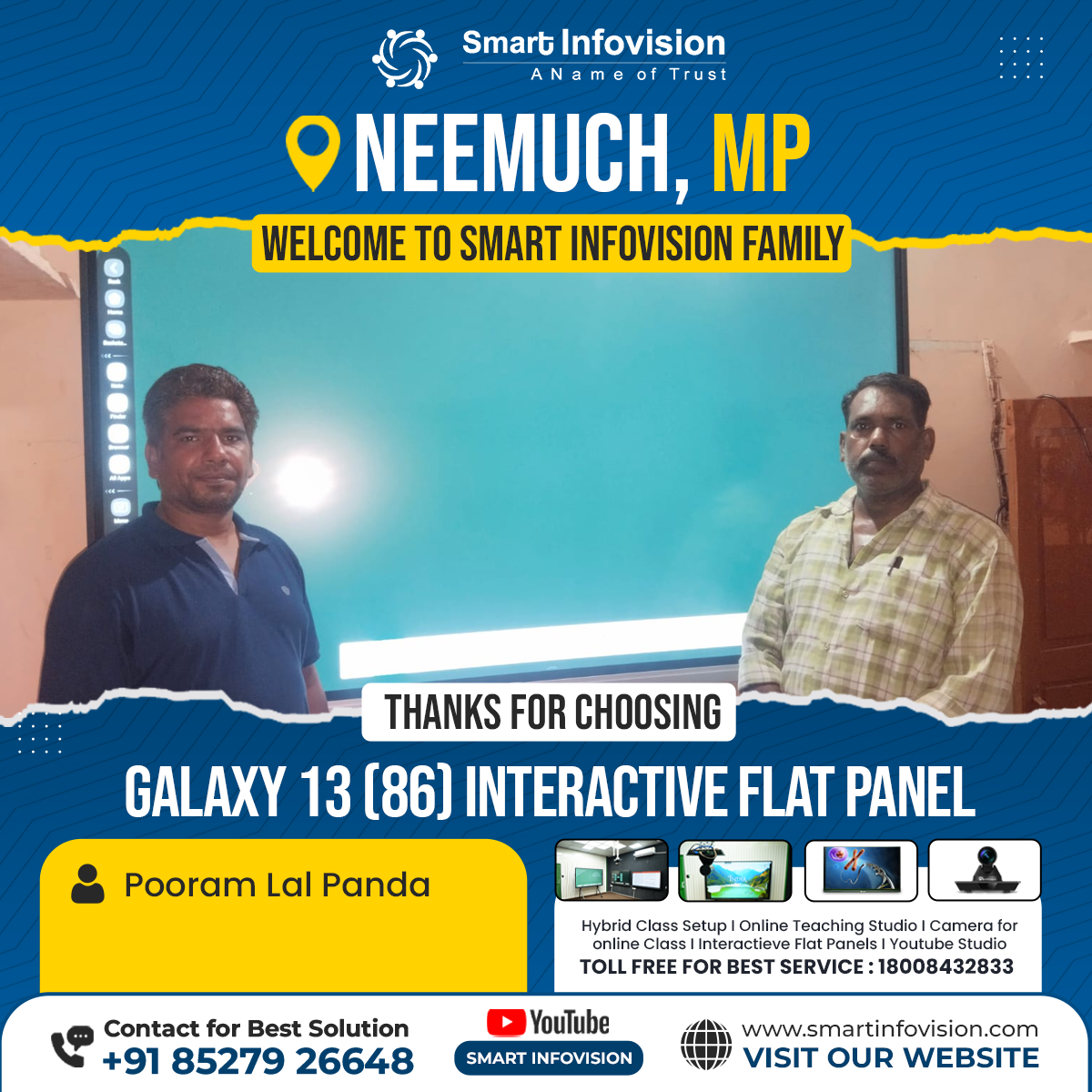 Interactive Flat Panel Galaxy 13 Installation in Neemuch, Madhya Pradesh