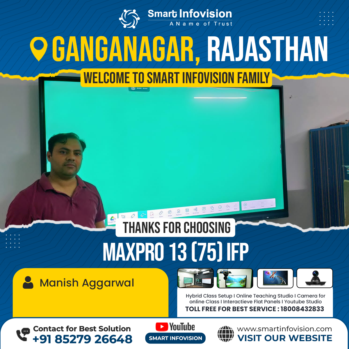 MaxPro 13 Interactive Flat Panel in Sri Ganganagar, Rajasthan