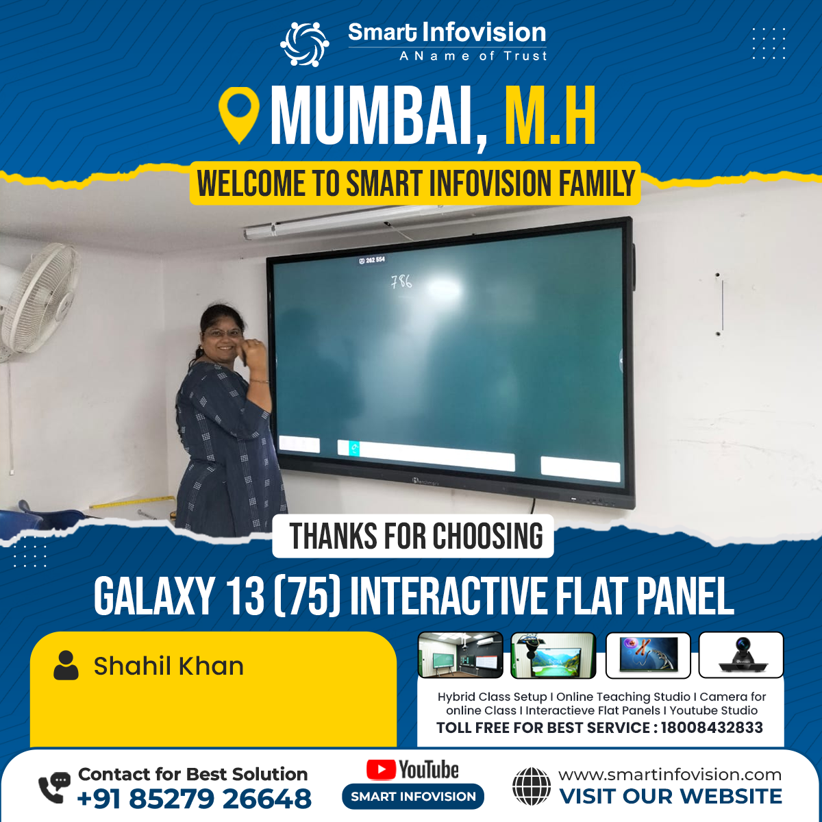 Mumbai Mein Galaxy 13 Interactive Flat Panel Installation