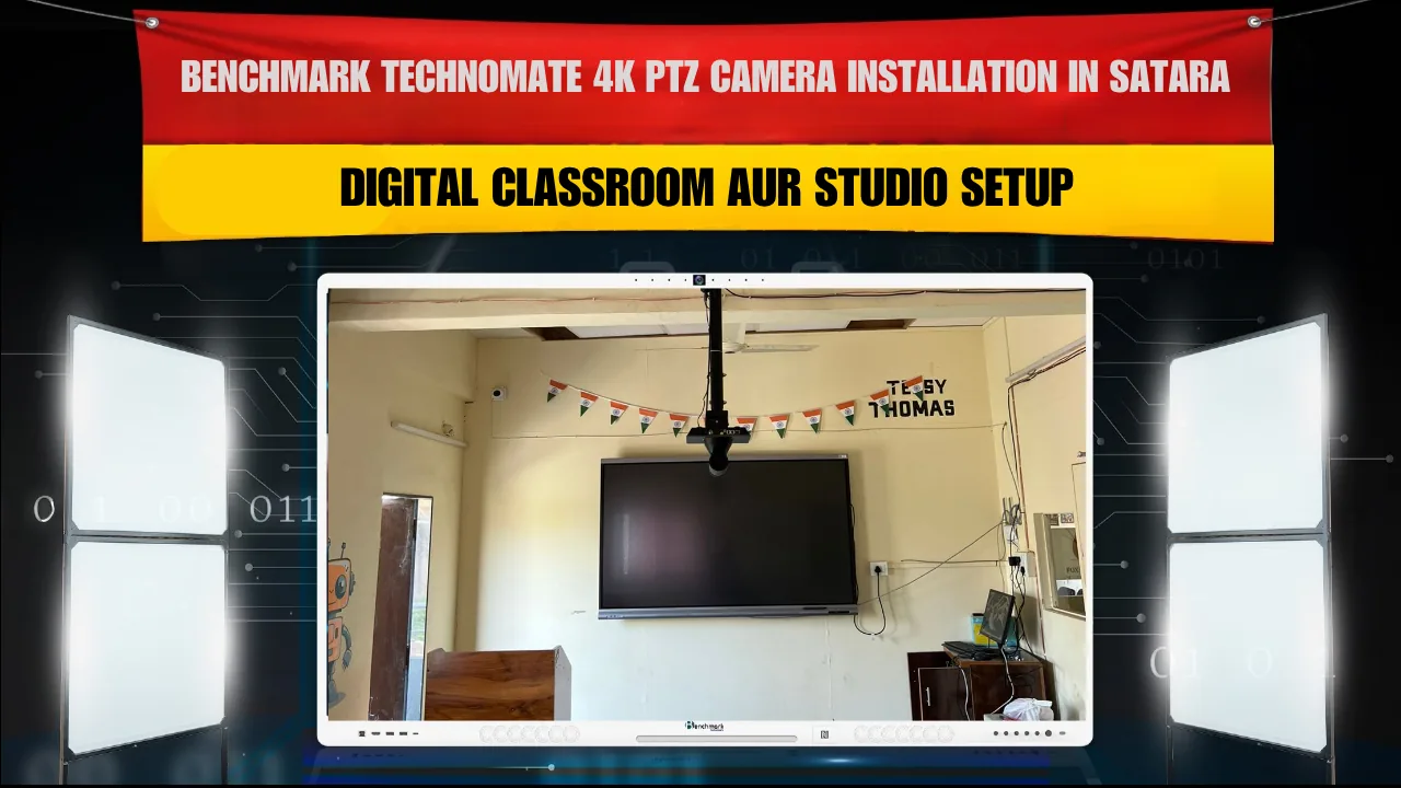 Benchmark Technomate 4K PTZ Camera Installation in Satara Maharashtra | Studio Setup
