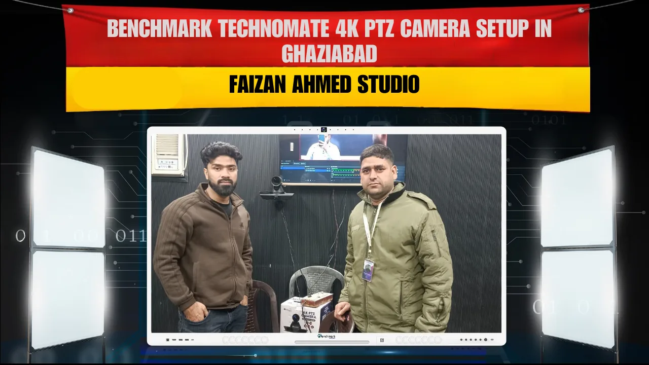 Benchmark Technomate 4K PTZ Camera Setup in Ghaziabad | Faizan Ahmed Studio