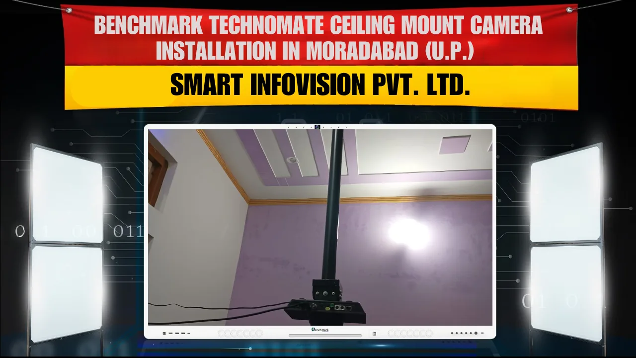 Benchmark Technomate Ceiling Mount Camera Installation in Moradabad (U.P.) | Smart Infovision Pvt. Ltd.