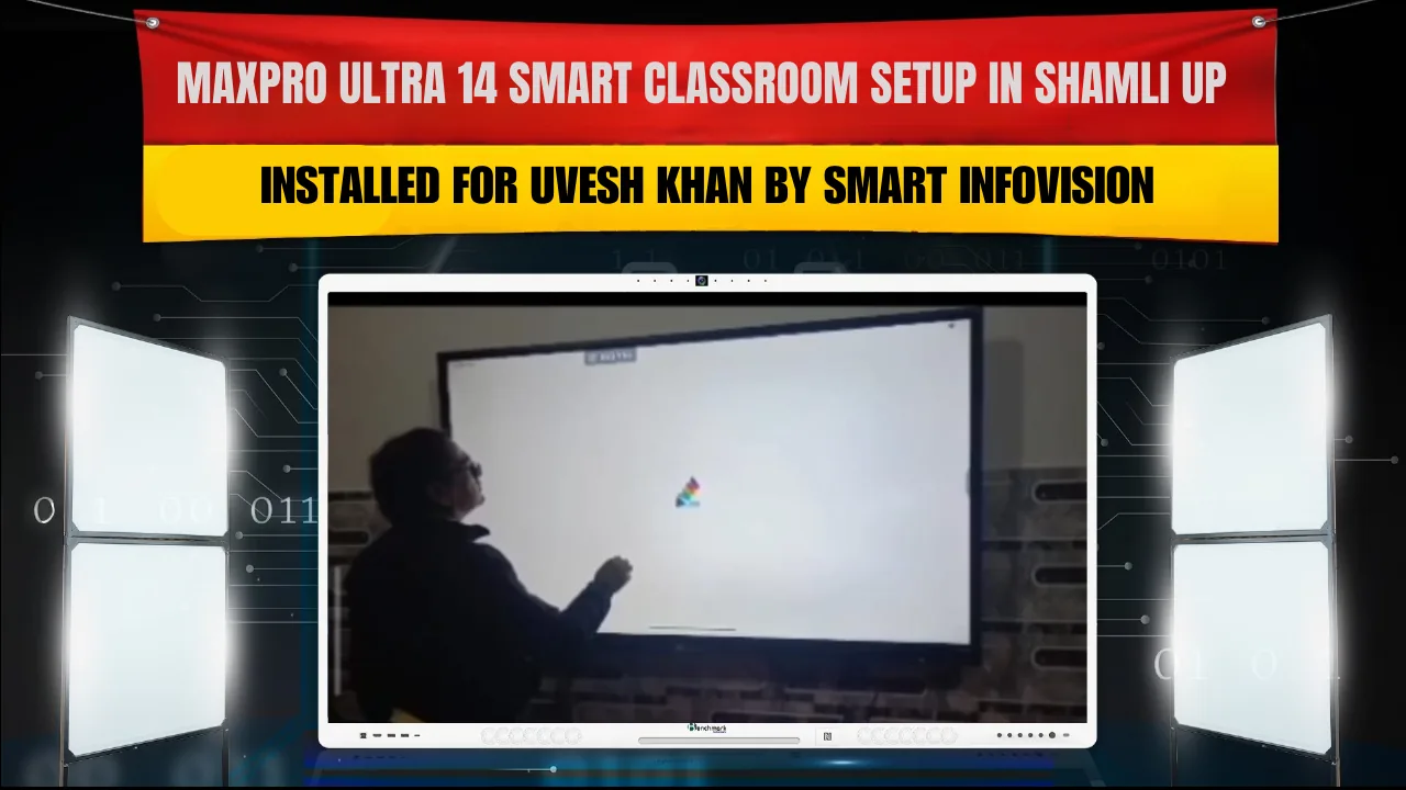 Benchmark Technomate Galaxy 14 (75”) Installation in Ranchi – Digital Teaching Setup by Akash Kumar Sharma
