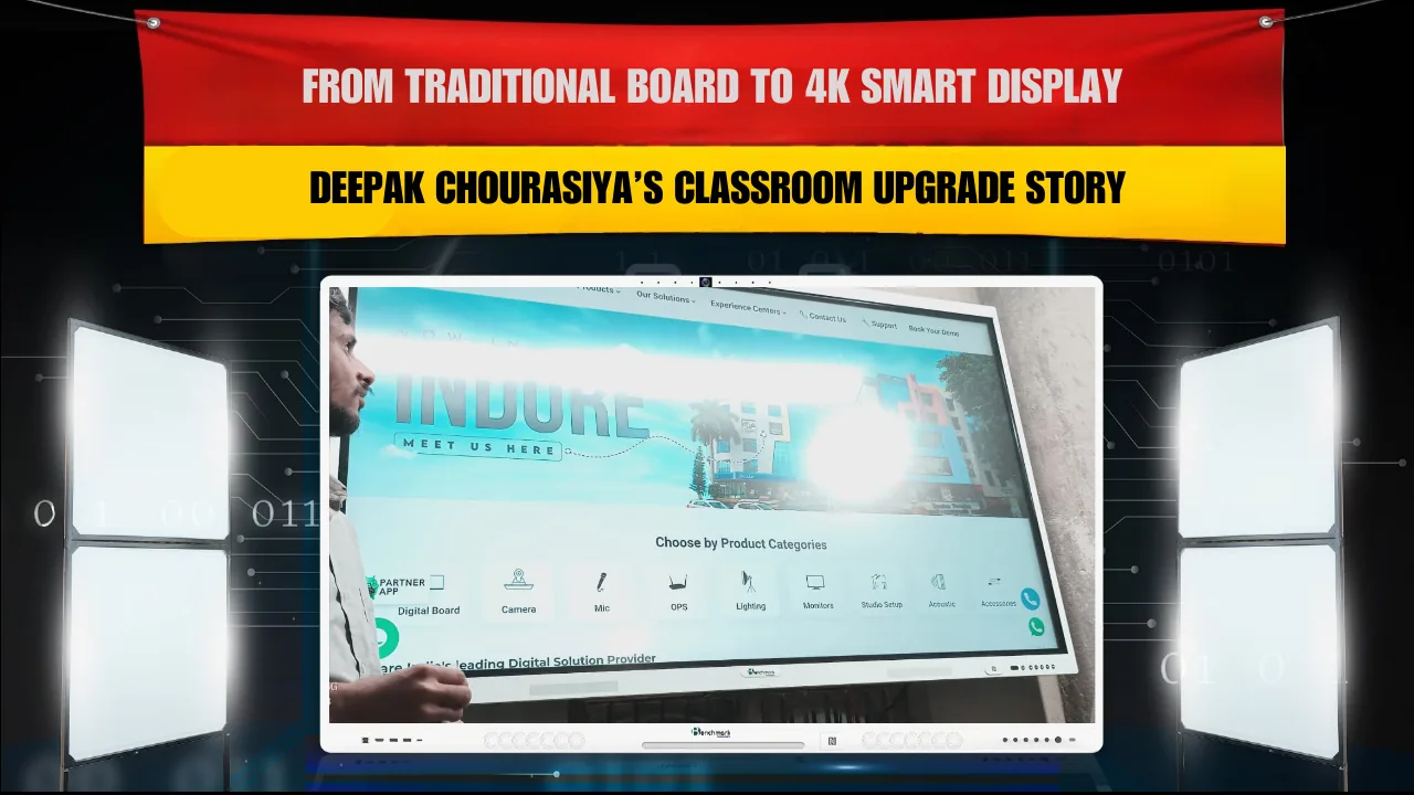 From Traditional Board to 4K Smart Display – Deepak Chourasiya’s Classroom Upgrade Story