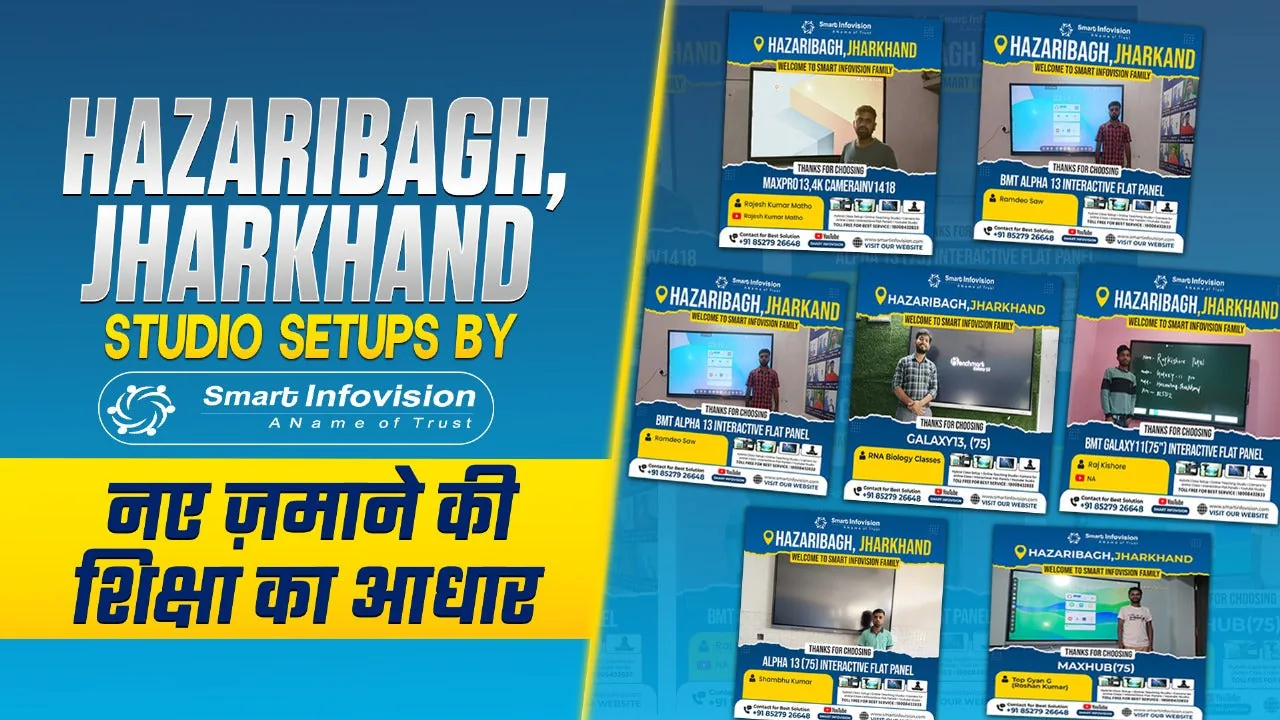 Hazaribagh, Jharkhand Studio Setups by Smart Infovision – नए ज़माने की शिक्षा का आधार