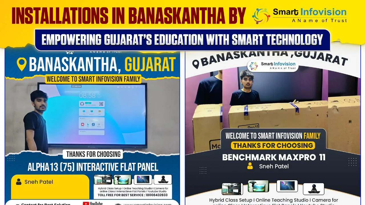 Installations in Banaskantha by Smart Infovision | Empowering Gujarat’s Education with Smart Technology