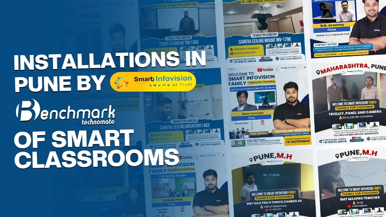 Installations in Pune By Smart Infovision | Benchmark of Smart Classrooms