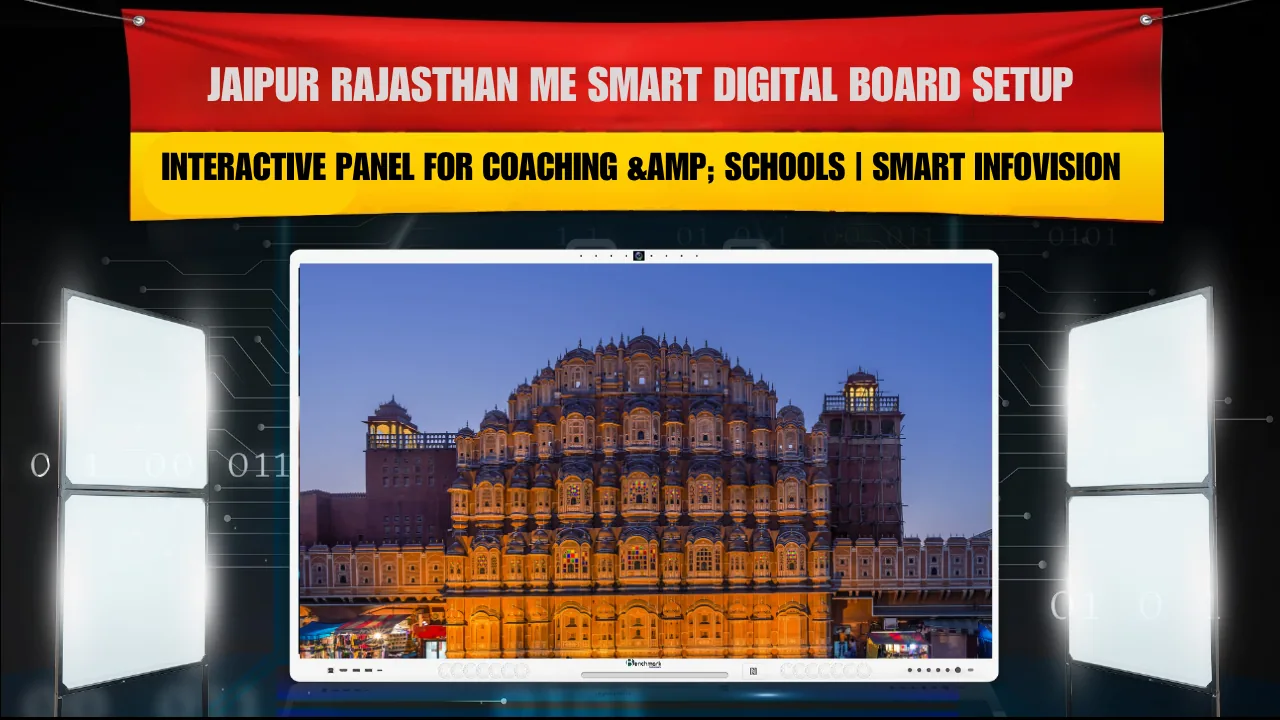 Jaipur Rajasthan me Smart Digital Board Setup | Interactive Panel for Coaching &amp; Schools | Smart Infovision