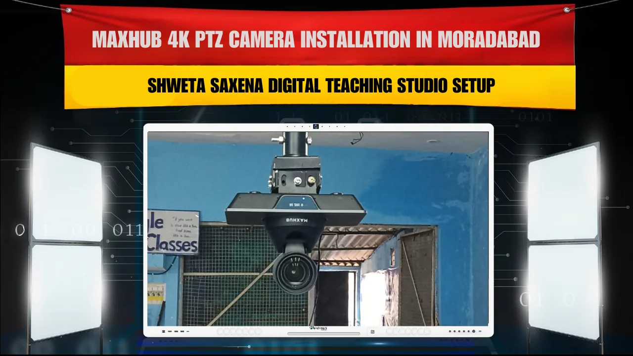 Maxhub 4K PTZ Camera Installation in Moradabad | Shweta Saxena Digital Teaching Studio Setup