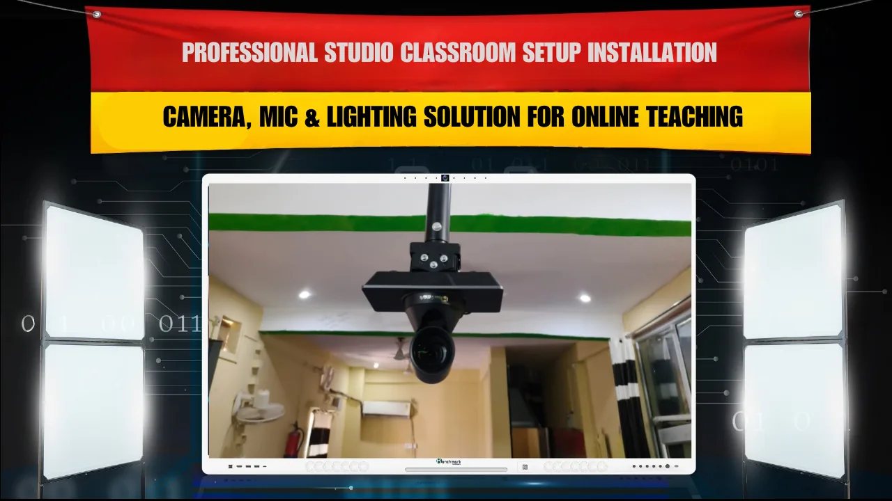 Professional Studio Classroom Setup Installation | Camera, Mic & Lighting Solution for Online Teaching