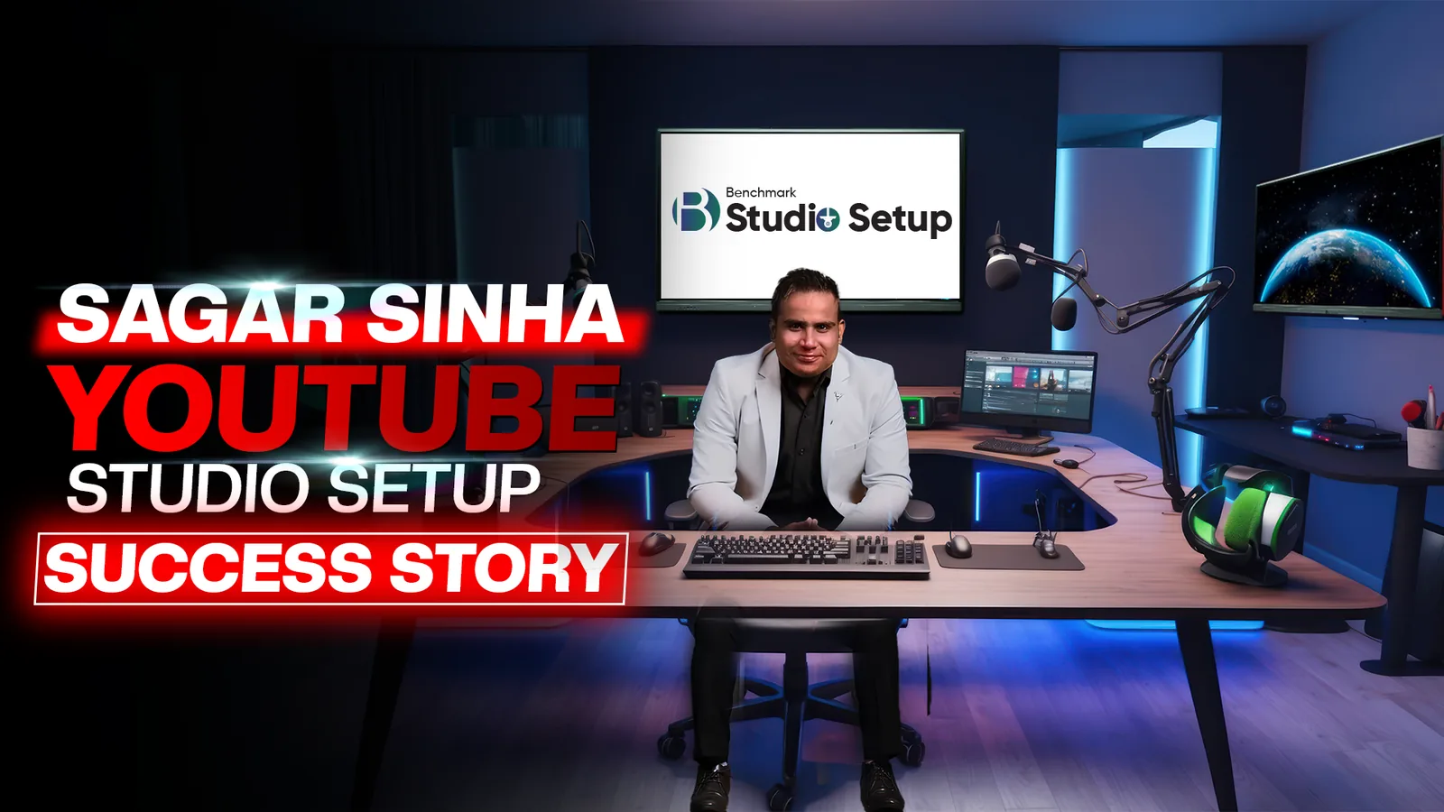 Sagar Sinha Youtube Studio Setup | Success Story
