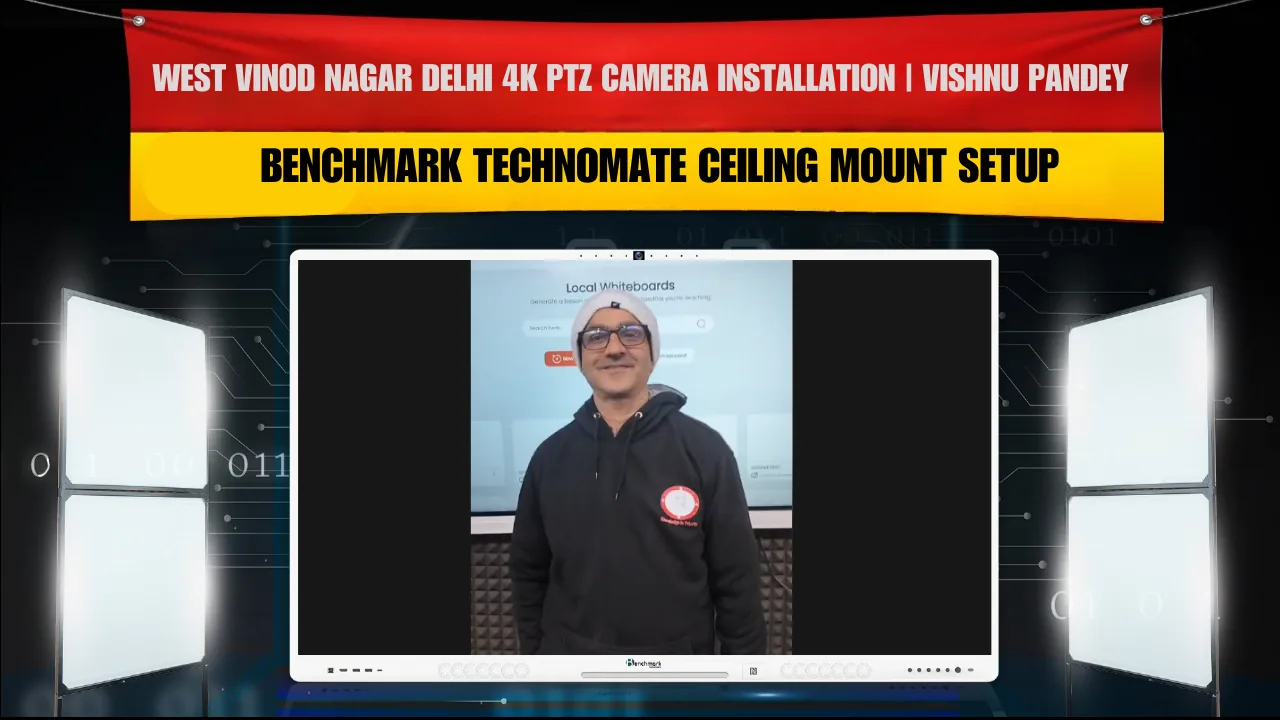 West Vinod Nagar Delhi 4K PTZ Camera Installation | Vishnu Pandey | Benchmark Technomate Ceiling Mount Setup